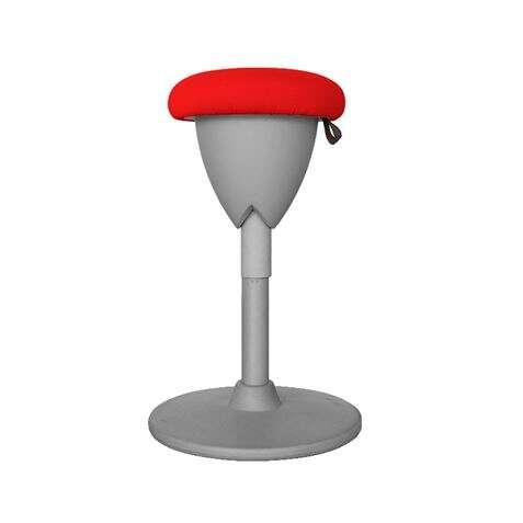 Sgabello Multiuso Cromad Design - Seduta con Altezza Regolabile - Girevole a 360Ã‚Âº - Tessuto Impermeabile - Colore Rosso