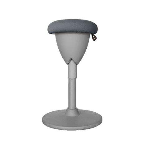 Sgabello Multiuso Cromad Design - Seduta con Altezza Regolabile - Girevole a 360 - Tessuto Impermeabile - Colore Grigio