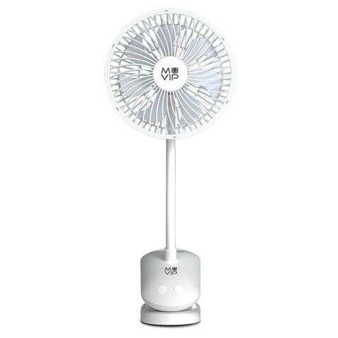 Ventilatore Clip Portatile Muvip 5W Diametro 15cm - 4 Velocit - Angolo Regolabile fino a 360 - Autonomia fino a 9h - Colore Bi