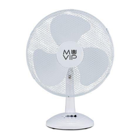 Ventilatore da tavolo Muvip 50W 3 velocità Caratteristiche -Potenza 50 W -3 velocità. -Diametro delle lame 40 cm / 16 -Regola