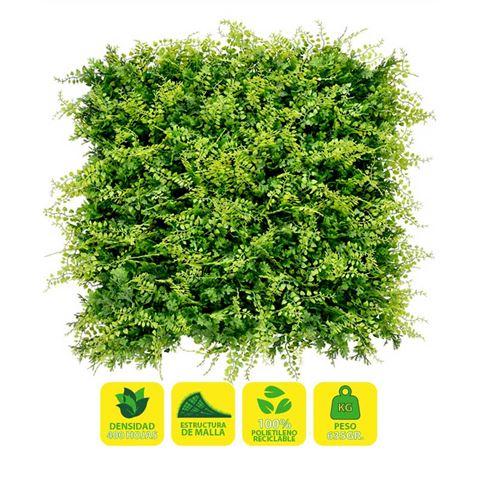 Giardino Verticale Sungarden 50x50cm Serie Jardino - Decorazione Artificiale per Terrazzi Balconi Pareti