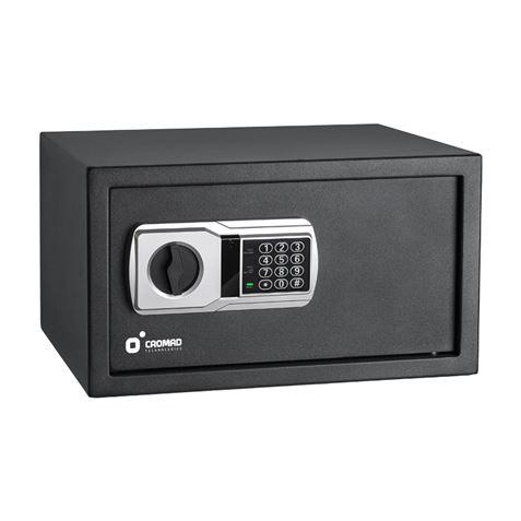 Casella elettronica Chromad - Alto livello di sicurezza - da 3 a 8 cifre - cerniere nascoste - Include chiave di emergenza - 25