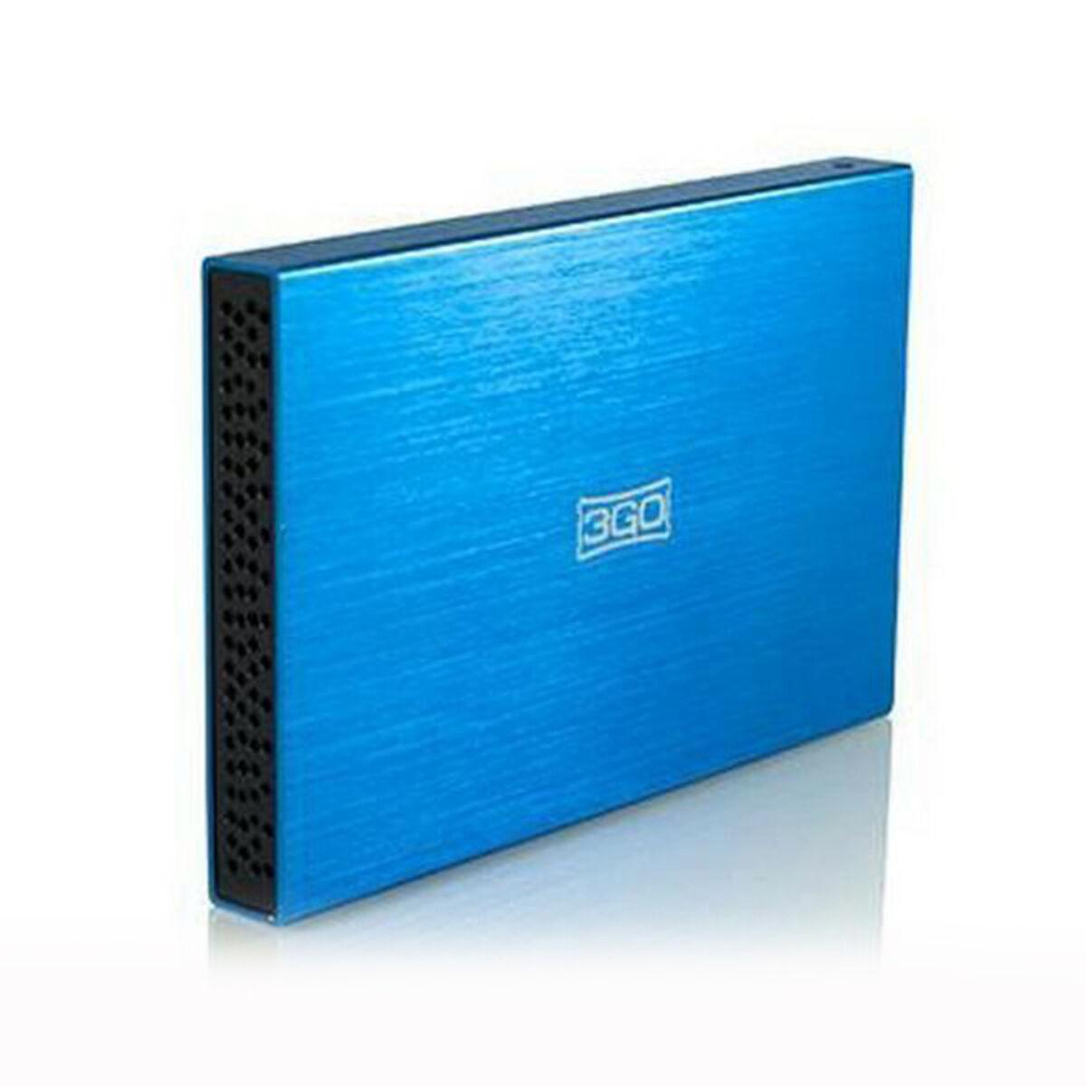 Involucro per Hard Disk 3GO HDD25BL13 2,5" SATA USB Azzurro USB