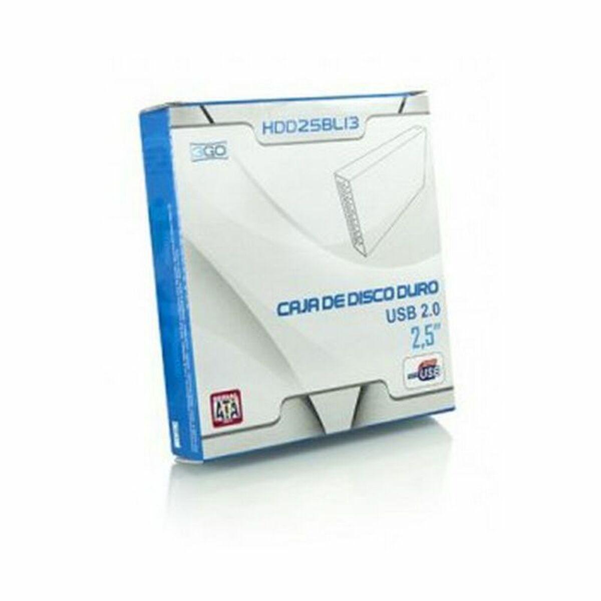 Involucro per Hard Disk 3GO HDD25BL13 2,5" SATA USB Azzurro USB