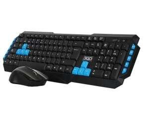 3GO DRILE pacchetto wireless multimediale touchpad USB MOUSE 1000DPI 3 pulsanti - Uso ambidestro - colore nero