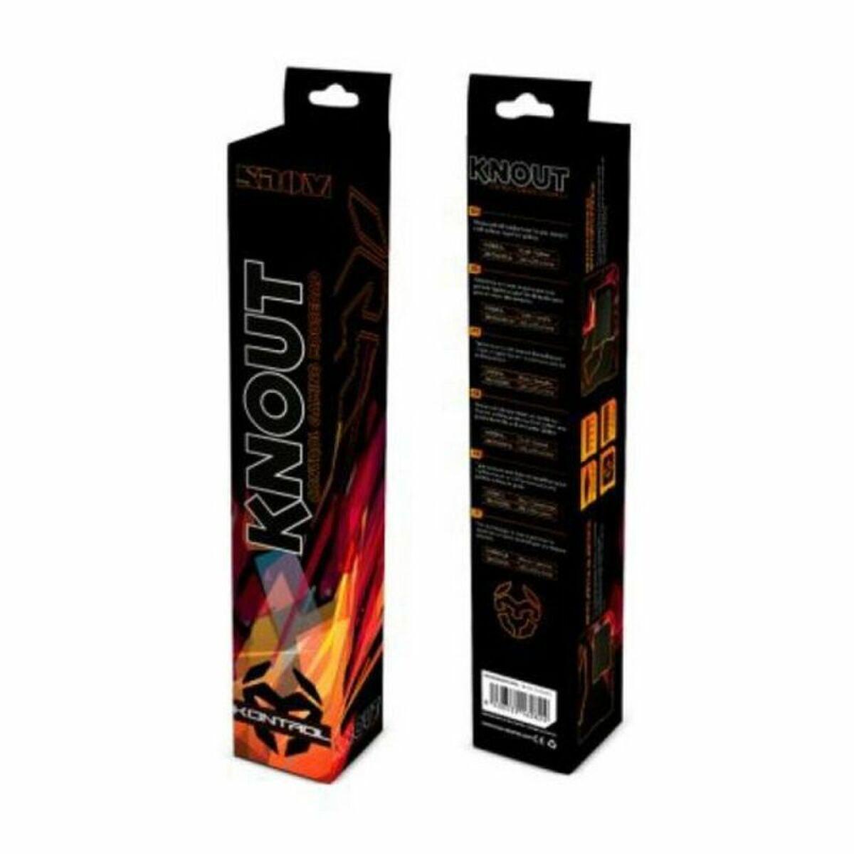 Knom Knout Kontrol Porting Gaming - Surface Microfibra - Base in gomma - 30x27x0.3 cm - colore nero