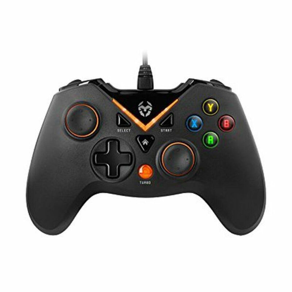 Controllo chiave KROM/Gampad USB - 12 pulsanti - Retroilumination - Vibrazione - PC compatibile con PC, PS3 e Android - Cavo da
