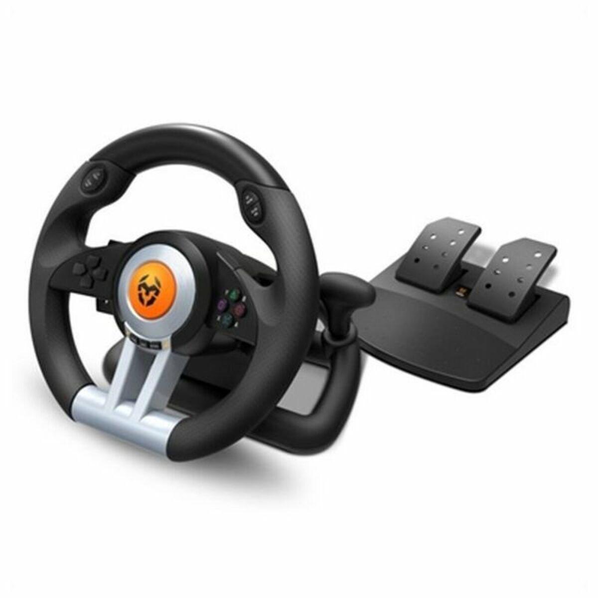 KROM K -Wheeling Flying Game and Pedals - Cambia Level - CAM FAETING - 8 pulsanti analogici e 4 digitali - Vibrazione - Compati