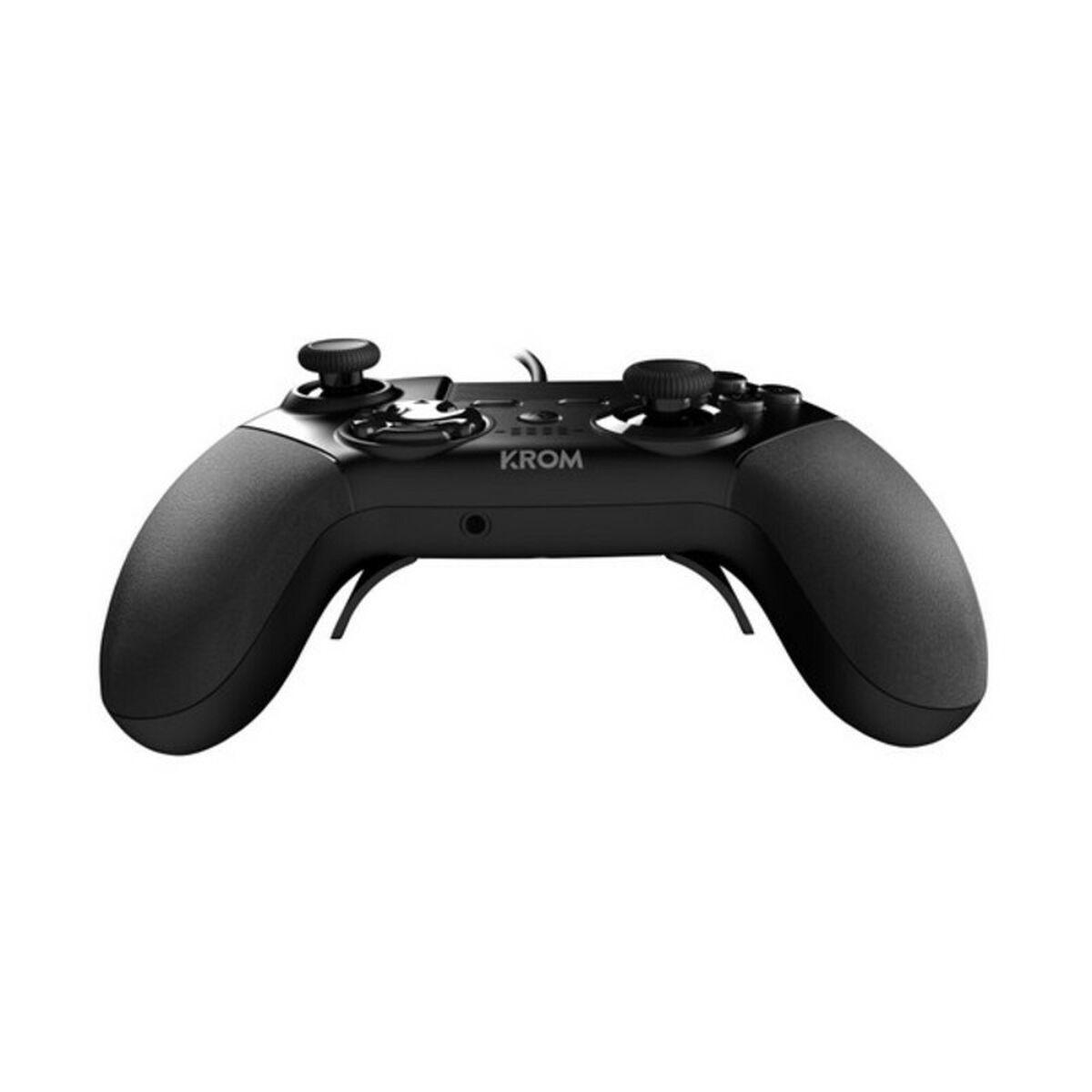 KROM Kaiser Control/GamePad USB - 12 pulsanti di risposta - Leve posteriori configurabili - PC compatibile con PC, PS3 e PS4 -