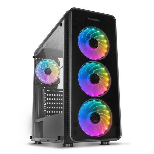 NOX HUMMER TGM Case Semiterirre ATX, Micro Atx e Mini ITX - Templado Crystal - 2x SSD 2.5 - 2x HDD 3.5 - USB 3.0, USB 2.0 - Sup