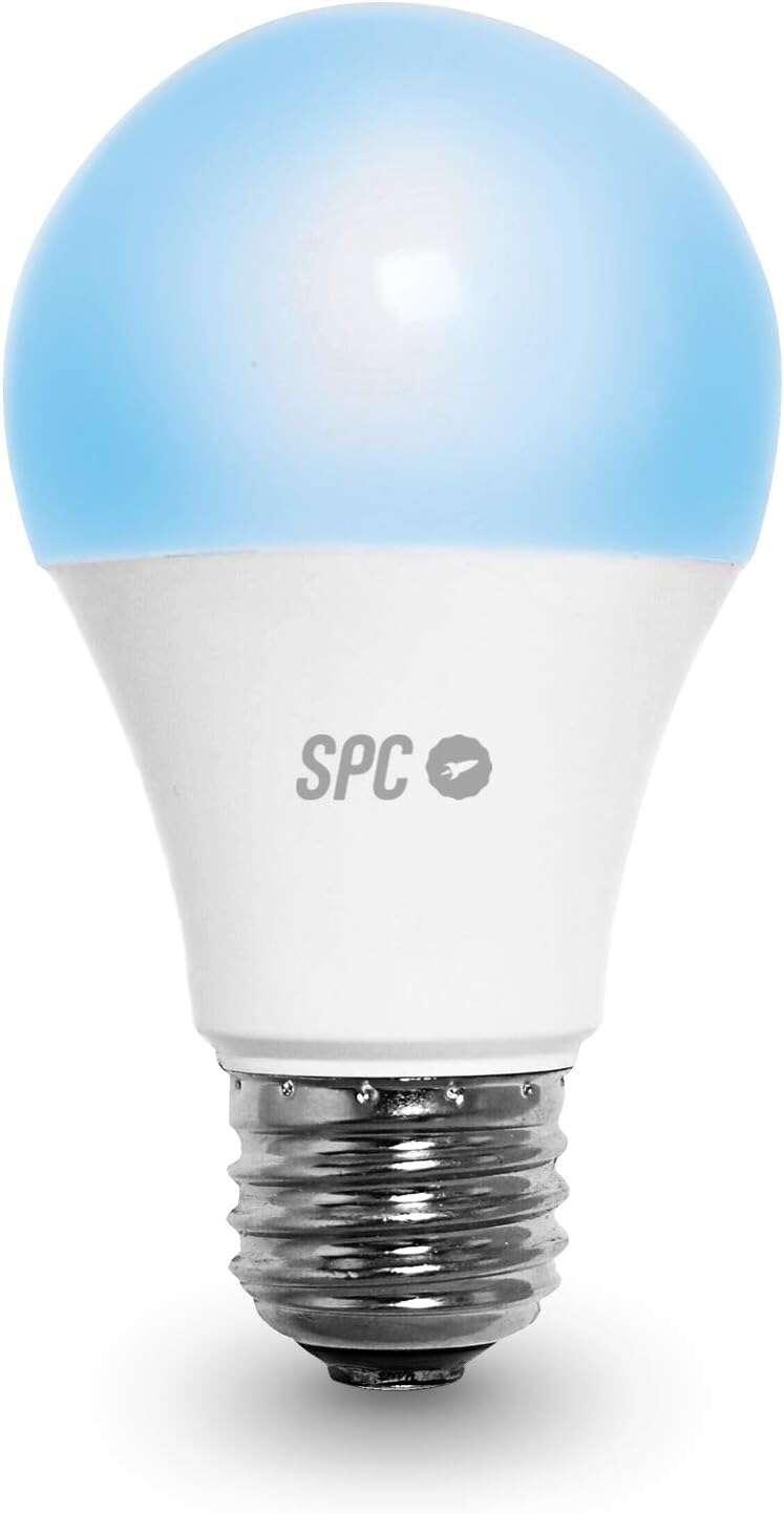 SPC Aura 1050 Bombilla Led Wi-Fi regolabile E27 - Ambienti personalizzabili - Controllo dall'APP SPC Iot - Compatibile con Alex