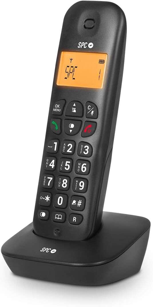 SPC Air Telefono Fijo Inalambrico - Pantalla Retroiluminada 35x22mm - Identificacion de Llamadas - 5 Melodias Disponibles - Pra