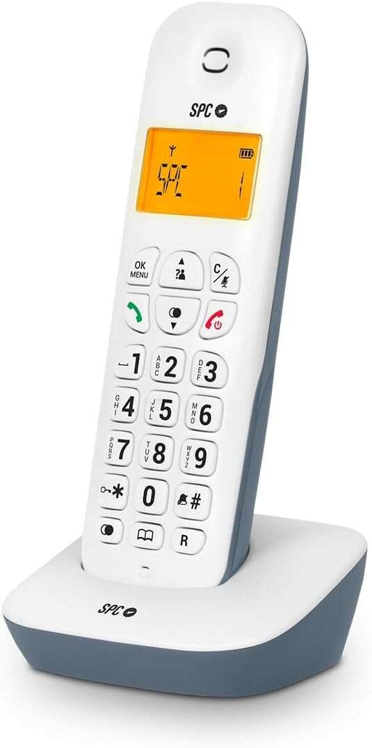 SPC Air Telefono Fijo Inalambrico - Pantalla Retroiluminada 35x22mm - Identificacion de Llamadas - Conexion a Red Telefonica -