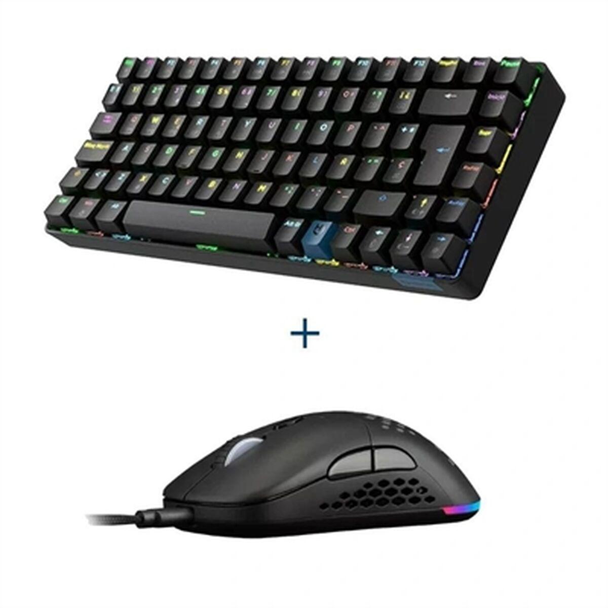 Switch di rete Hiditec Tastiera GM1K + Mouse GX30 PRO