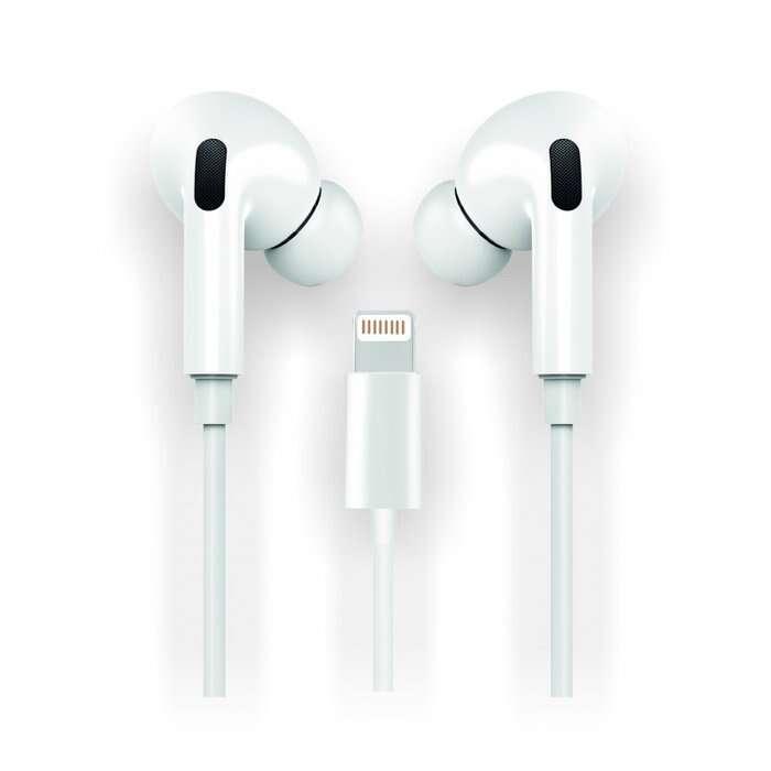 TechOnetech Ear Tech Hop Authfone intralerali Lightning interno - Microfono integrato - Assistente vocale - Cavo da 1.20 m