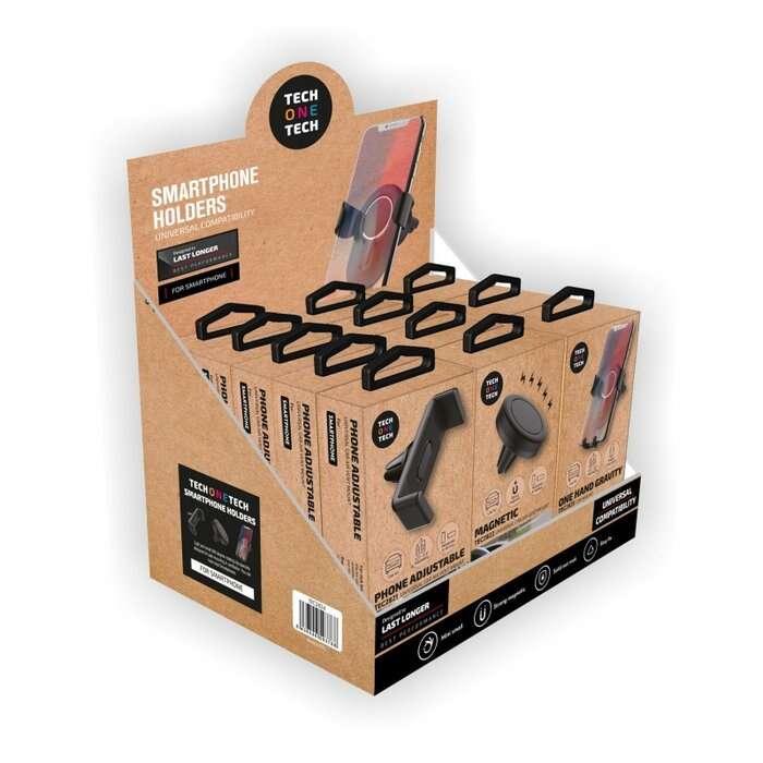 Supporto TechOnetech 12 per auto per smartphone - Supporto per 5 tubi a pressione TEC2821 4 supporti magnetici TEC2822 e 3 supp