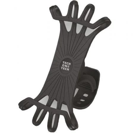 TechOneTech Porta Smartphone Universale Slim 7" per Bici/Scooter - Design Antiscivolo e Anti-Vibrazioni - Colore Nero