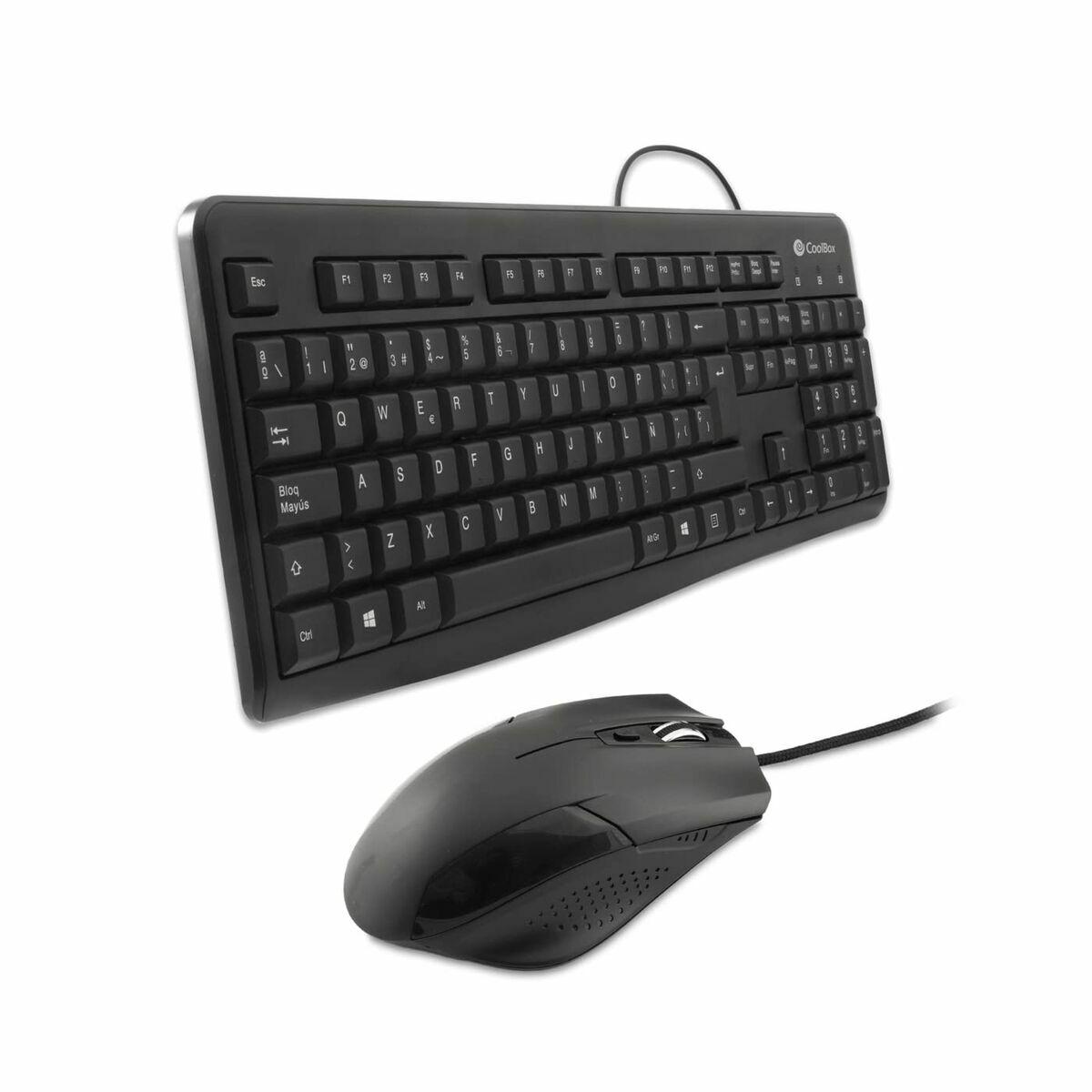 Kit tastiera + mouse USB cablato Coolbox