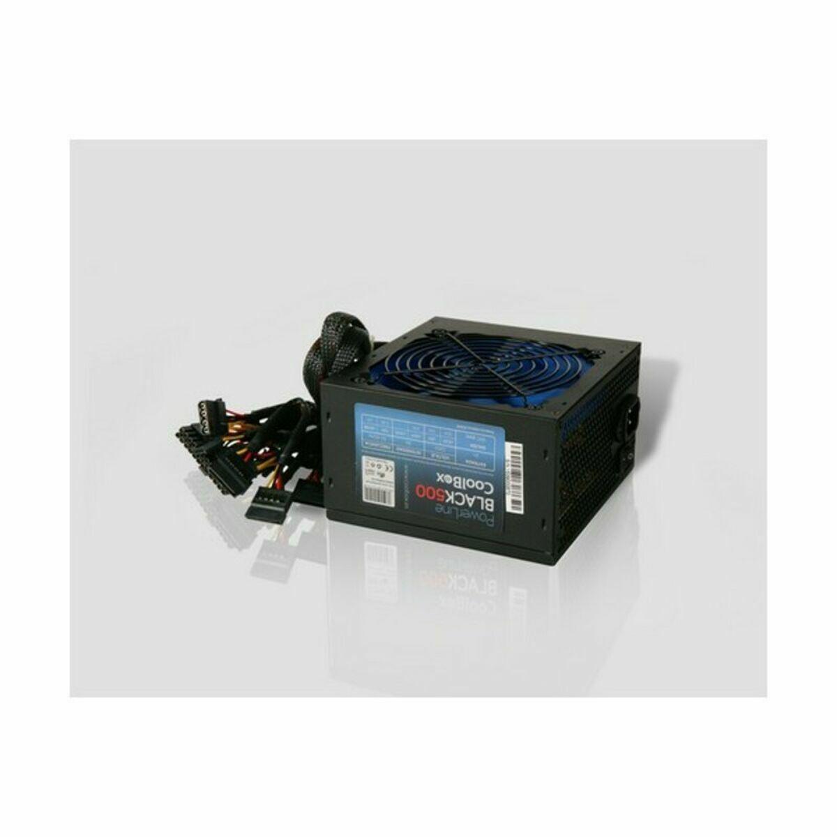 CoolBox Powerline Black 500 alimentatore per computer 500 W 20+4 pin ATX ATX Nero