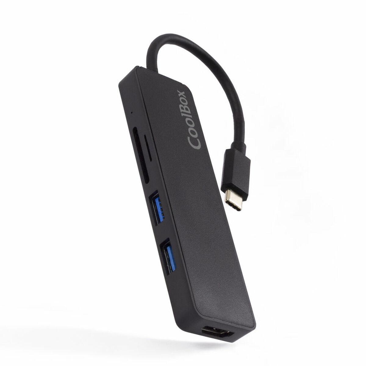 CoolBox miniDock USB-C Lite 2 USB 3.2 Gen 1 (3.1 Gen 1) Type-C Nero
