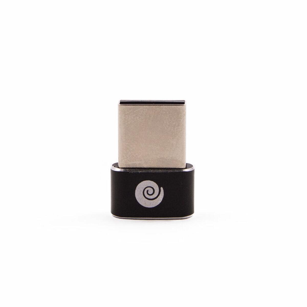 Cavo USB A con USB C CoolBox COO-ADAPCUC2A Nero