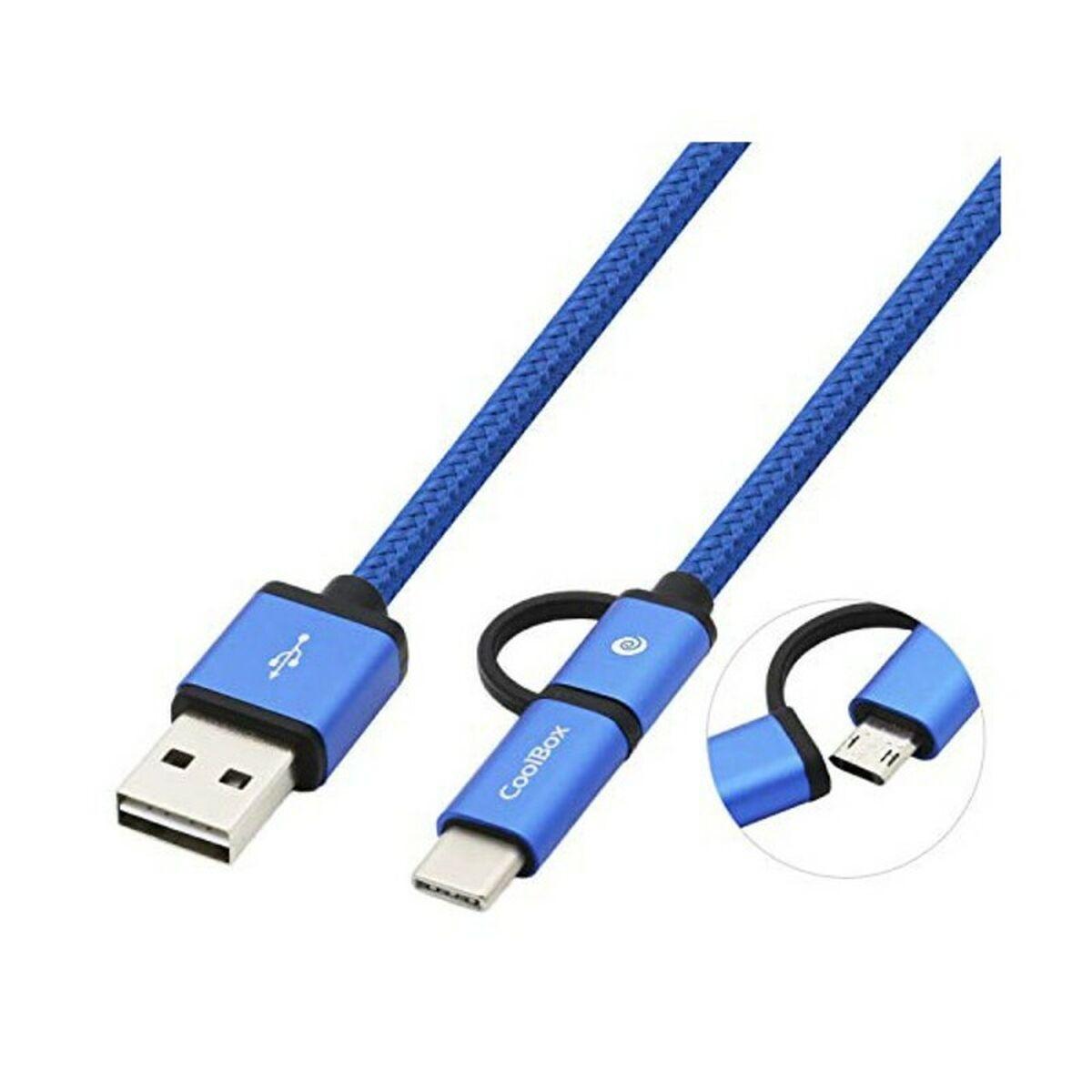Cavo MULTIUSB MICRO/C Coolbox Blu