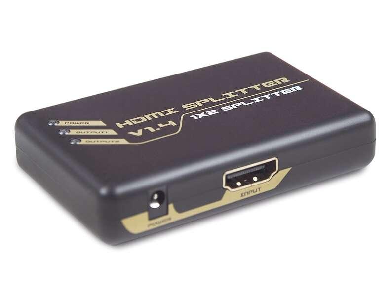 Distributore di Segnale HDMI DCU Tecnologic - Qualit Immagine 4K x 2K - Uscita HDMI 1.4A con 3D - Amplificatore a Banda Larga