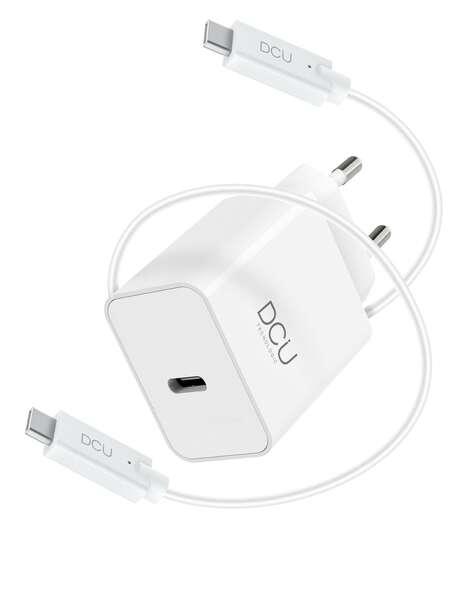 DCU Advance Tecnologic 37250020 Caricabatterie per dispositivi mobili Bianco Auto Interno Esterno (USB CHARGER TYPE C POWER - D