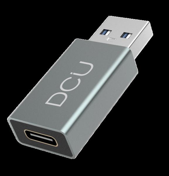 Adattatore DCU Tecnologic da USB 3.0 a USB Tipo C in alluminio - Colore metallo