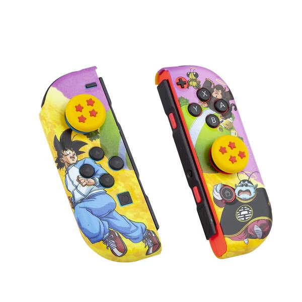 FR-TEC Combo Pack Custodia rigida protettiva per Joycon + Grip per migliorare la presa delle dita Dragon Ball Super - Vari colo