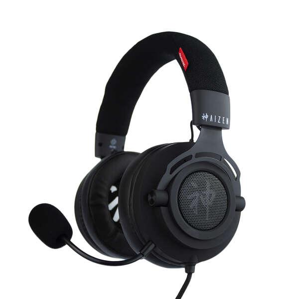 Cuffie da gioco FR-TEC Aizen - Altoparlante da 50 mm - Microfono flessibile e rimovibile - Cavo intrecciato da 120 m - Colore n
