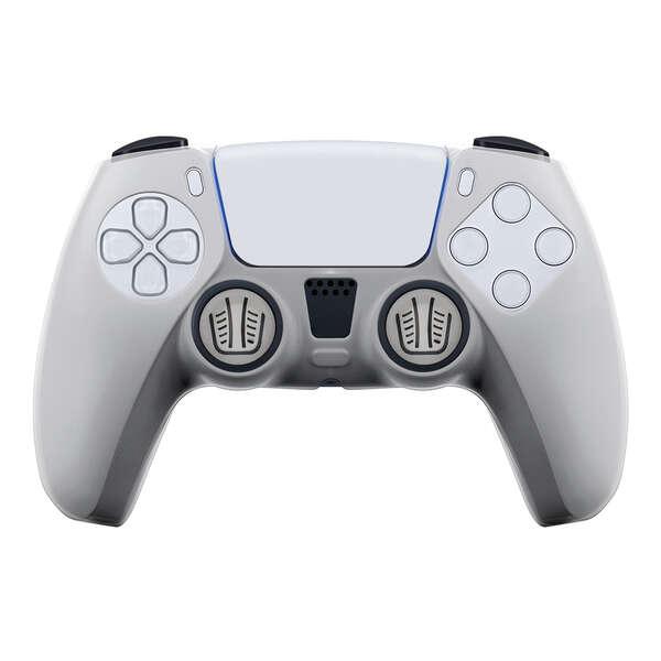 FR-TEC Custodia in Silicone Trasparente + Grip per Dualsense PS5 - Protezione senza Alterare l'Aspetto - Migliora la Presa e Pr