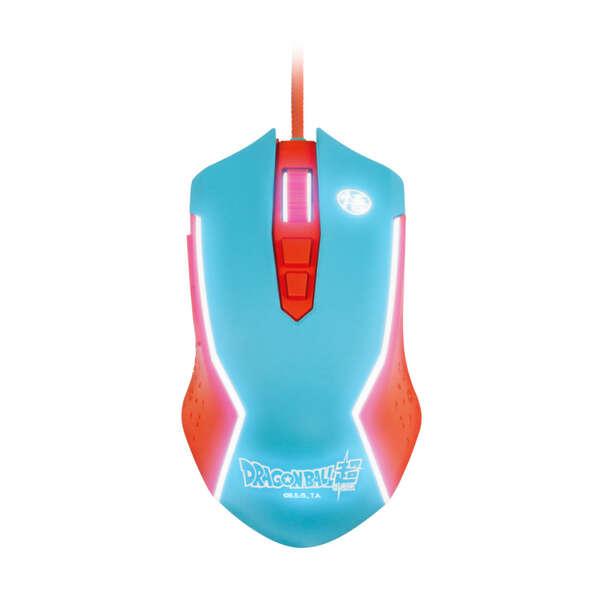 FR-TEC PC Dragon Ball Super Mouse Goku - Design ergonomico - Luce LED RGB - Controllo Dpi (800-8000) - Cuscinetti scorrevoli -