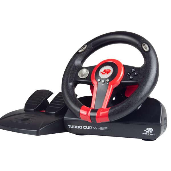 Volante FR-TEC Switch Turbo Cup Wheel - Compatibilità con Nintendo Switch Switch Oled e PC - Vibrazione regolabile - Campo di