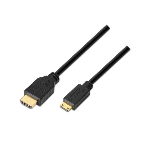 AISENS A119-0114 cavo HDMI 18 m HDMI tipo A (Standard) HDMI Type C (Mini) Nero