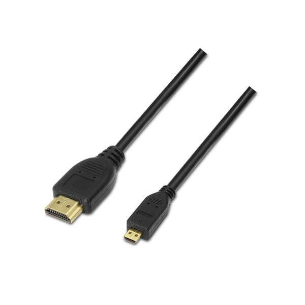 AISENS A119-0117 cavo HDMI 18 m HDMI tipo A (Standard) HDMI tipo D (Micro) Nero