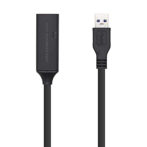 AISENS A105-0407 cavo USB 5 m USB 3.2 Gen 1 (3.1 Gen 1) USB A Nero
