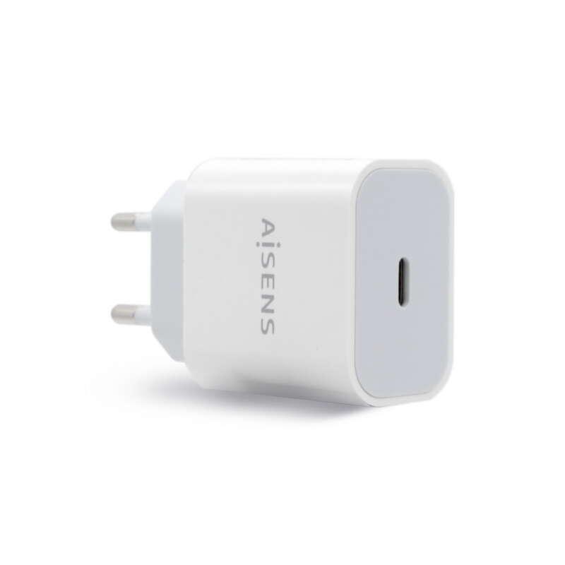 AISENS A110-0537 Caricabatterie per dispositivi mobili Videocamera Fotocamera Telefono cellulare Smartphone Tablet Bianco AC Ri
