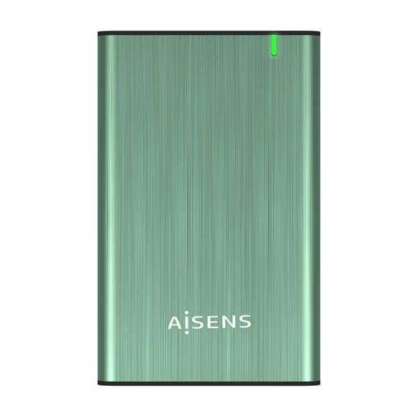AISENS ASE-2525SGN contenitore di unitÃƒÂ  di archiviazione Custodia per Disco Rigido (HDD) Verde 2.5"