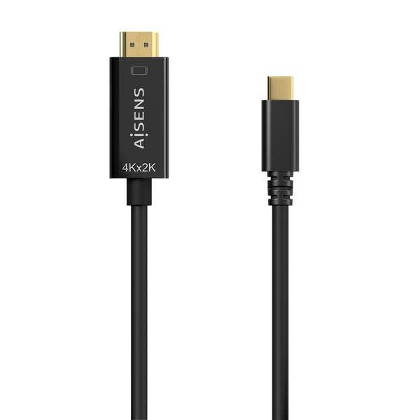 AISENS A109-0623 cavo e adattatore video 08 m USB tipo-C HDMI tipo A (Standard) Nero