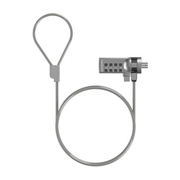 AISENS ASLK-D40N01-SL cavo di sicurezza Argento 15 m