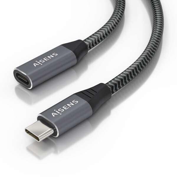 AISENS A107-0760 cavo USB 05 m USB 3.2 Gen 2x2 USB C Grigio