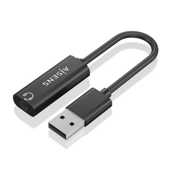 AISENS A106-0770 adattatore per inversione del genere dei cavi USB-A 35 mm Nero
