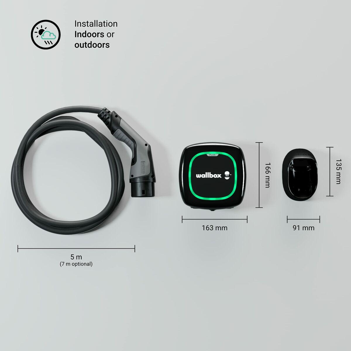 Wallbox Pulsar Plus nero 22kW Tipo 2 cavo OCPP da 5 m