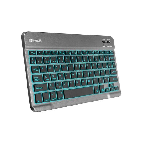 Tastiera BT retroilluminata Subblim - Spessore 6 mm - Connettivit Bluetooth 3.0 - Tasti ad alta precisione - Batteria ricarica