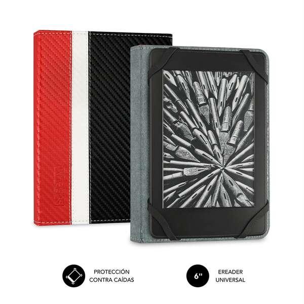 Custodia Subblim per Ereader da 6" Protezione leggera - Combinazione di colori elegante - Fibra di carbonio resistente - Intern