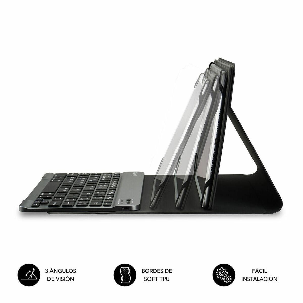 Custodia per Tablet e Tastiera Subblim SUBKT2BT0001 Bluetooth Nero 10,1"