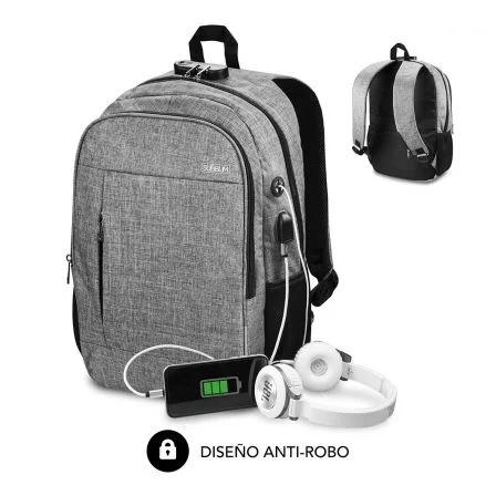 Zaino Subblim Urban Lock System - per Laptop fino a 16" - Chiusura Antifurto - Cinghie ergonomiche - Schienale con sistema Airf
