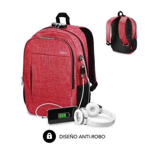Zaino Subblim Urban Lock System - Sinonimo di Sicurezza - Ottima capacitÃƒÂ  organizzativa - Connettore USB per Powerbank -