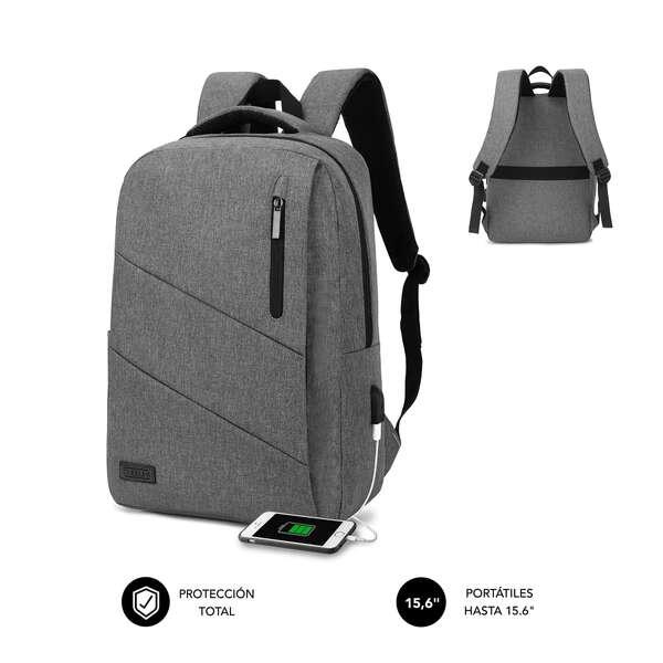 Zaino Subblim City - per Laptop fino a 15.6" - Resistente all'acqua - Design moderno e pratico - Spallacci Regolabili - Colore